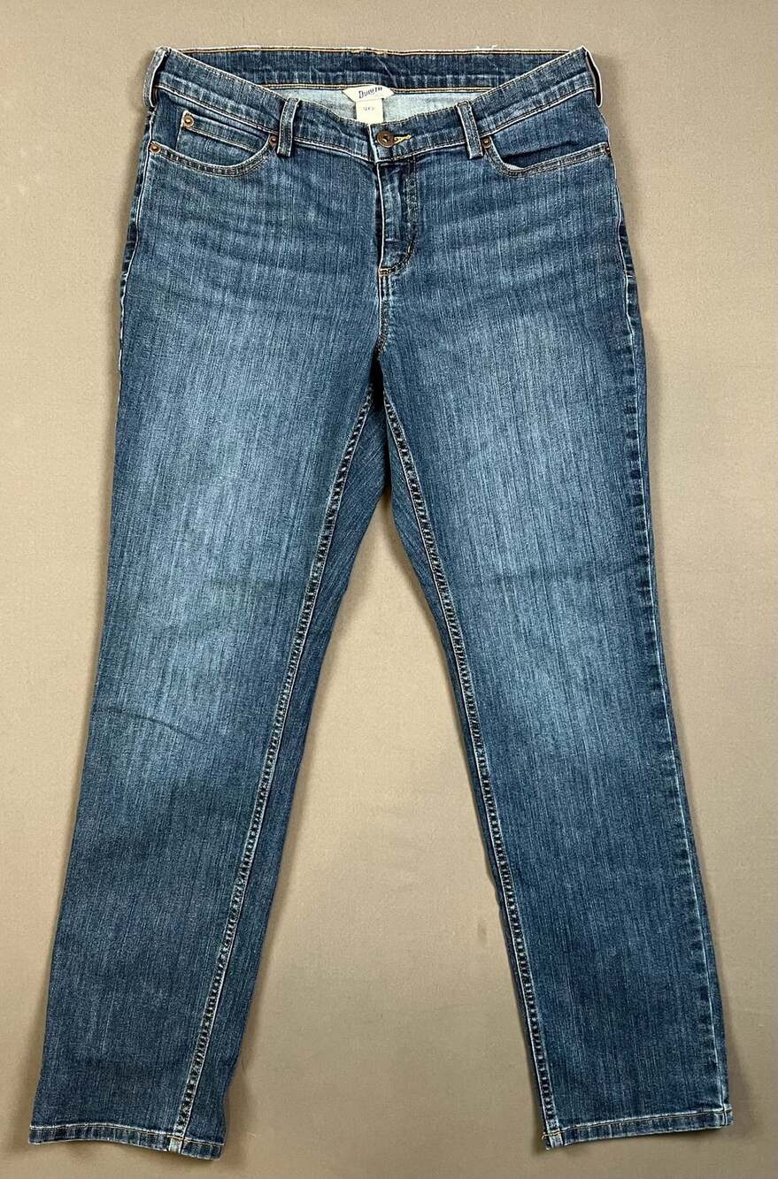 Duluth Trading Co Jeans Size 12x31 Blue Denim Straight Leg